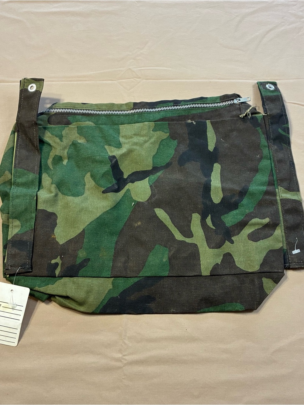 Camouflage Canvas Zipper Pouch - Green Camo